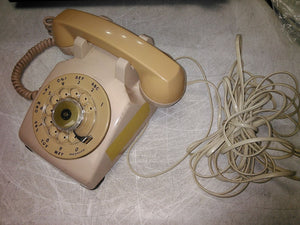 Western Electric Bell Systems Model 500 Beige Rotary Telephone