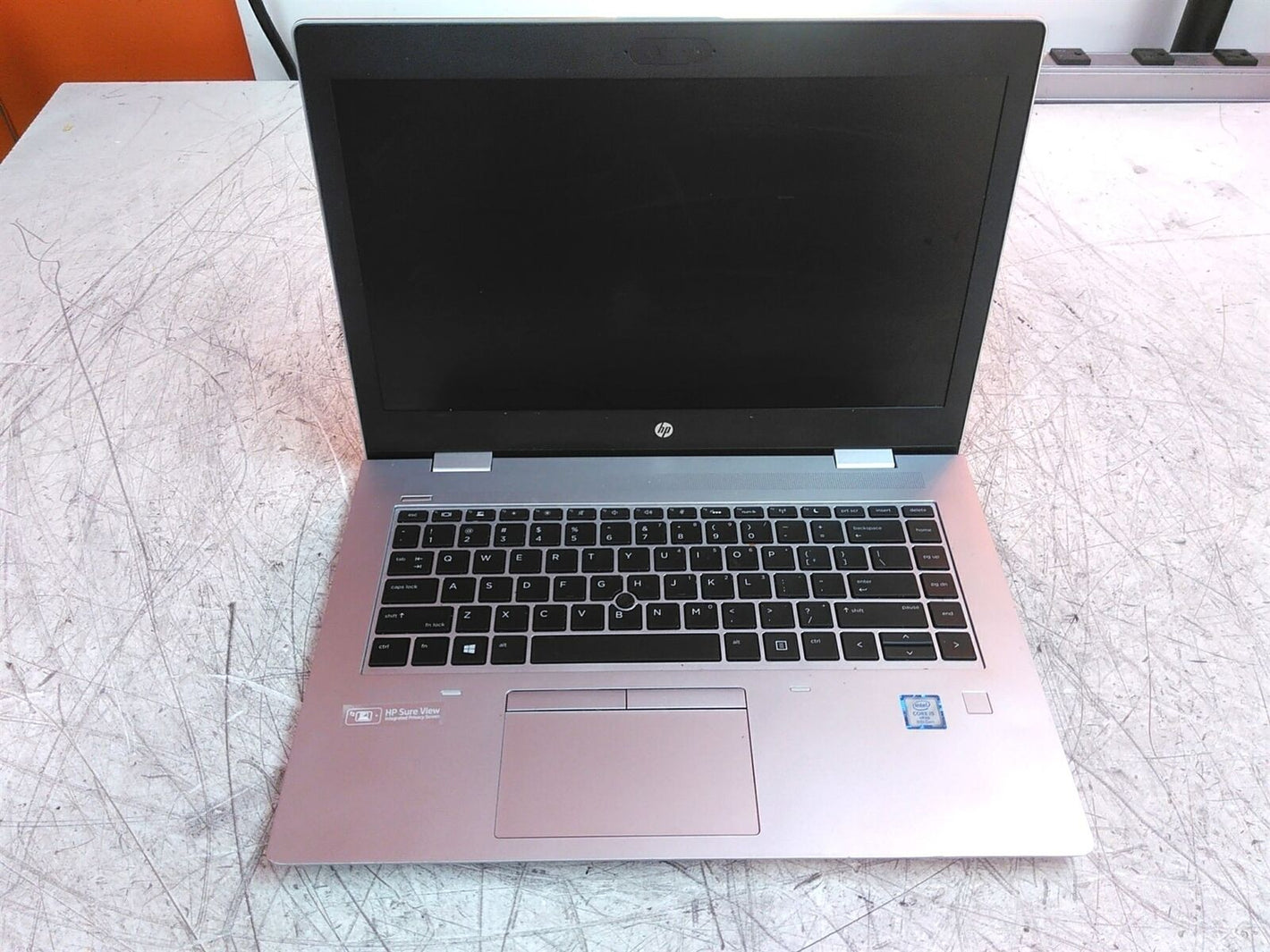 Cracked Screen HP ProBook 640 G5 Laptop Intel i5-8365U 1.6GHz 16GB 240GB AS-IS