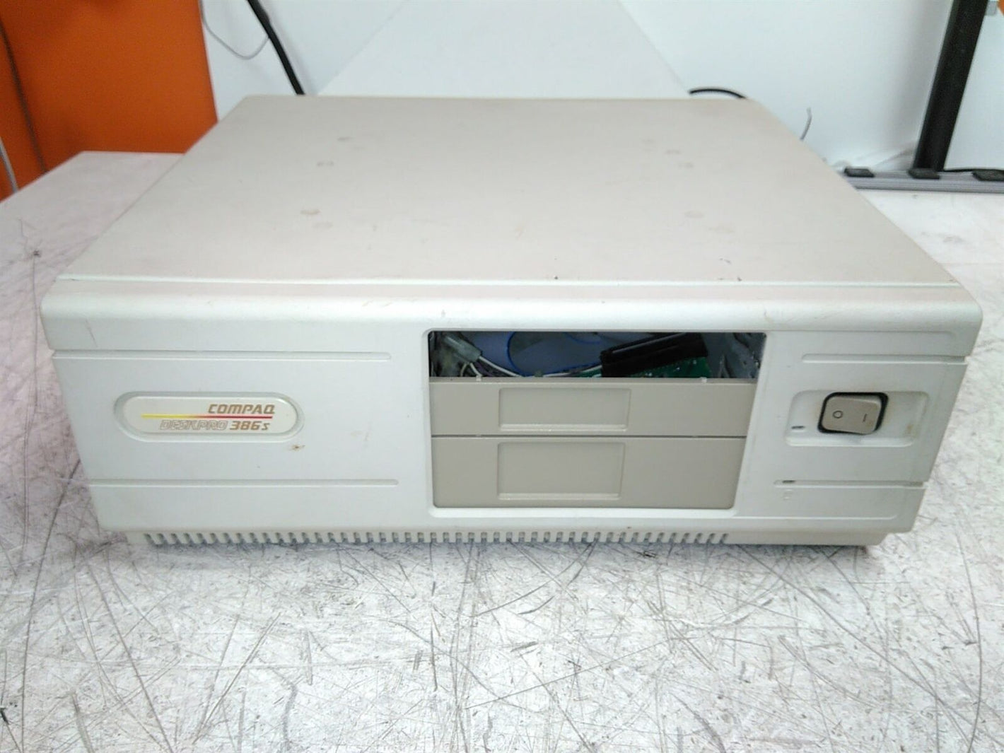Memory Error Compaq Deskpro 386s Desktop PC No FDD NO HDD AS-IS