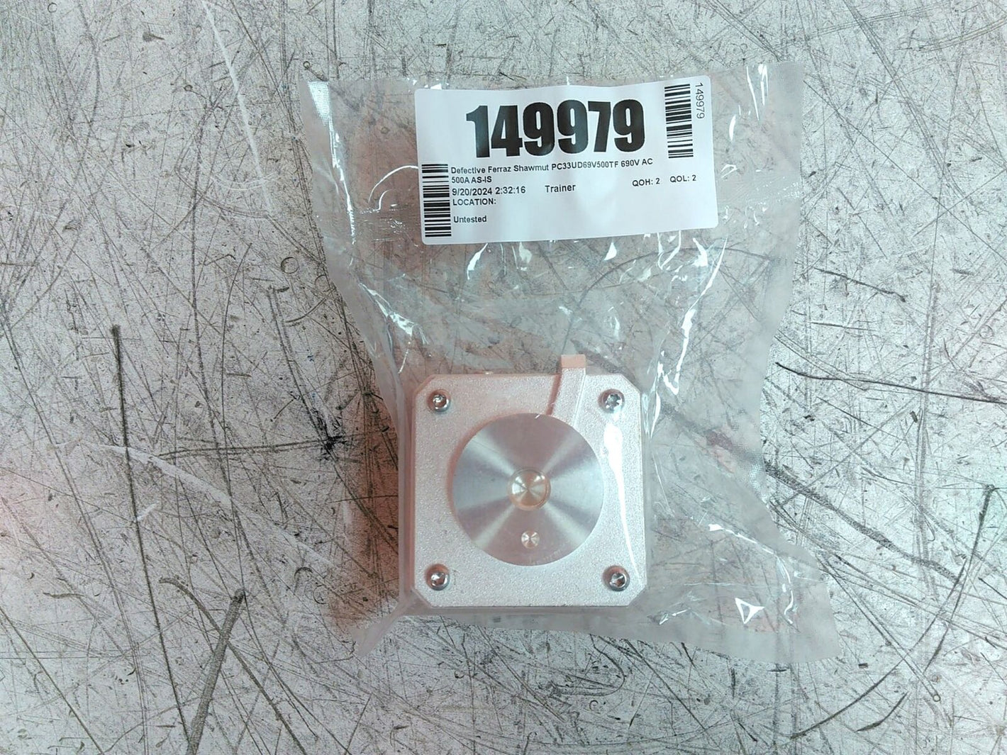 Defective Ferraz Shawmut Protistor PC33UD69V500TF 690V AC 500A AS-IS