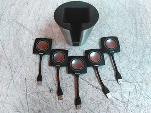 Lot of 5 Barco ClickShare R9861006D01 USB Presentation Button w/ Holder