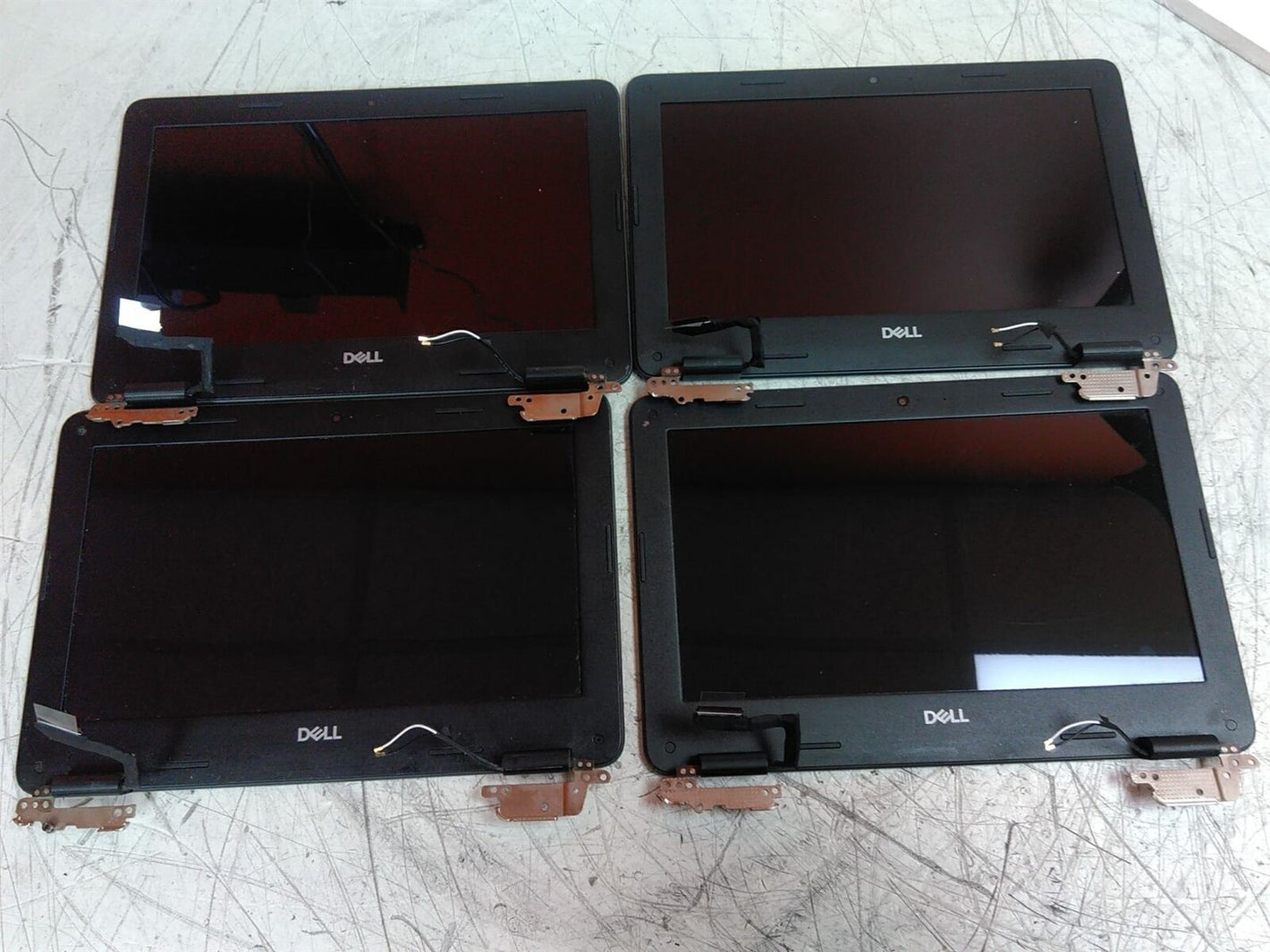 Lot of 4 Dell 3100 Chromebook Non-Touch LCD Screen Assembly Grade B