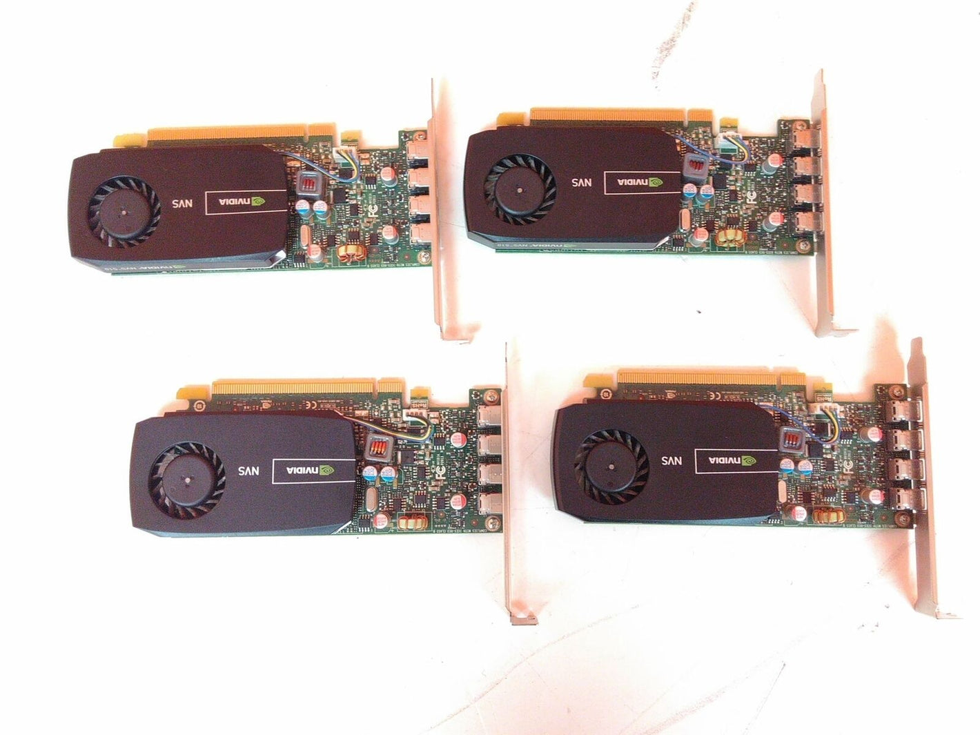 Lot of 4 PNY NvidiaNVS 510 VCNVS510ATX-T Mini DisplayPort PCIe Video Card