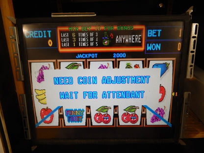 Cadillac Jack CJ-8L Funny Fruit Arcade Game Board Power Tested AS-IS For Parts