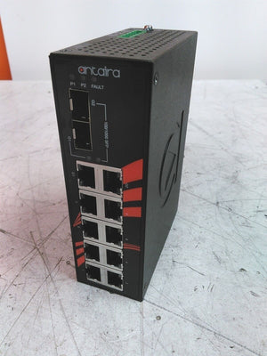 Defective Antaira LNX-1002C-SFP 10 Port DIN Ethernet Switch AS-IS for Parts