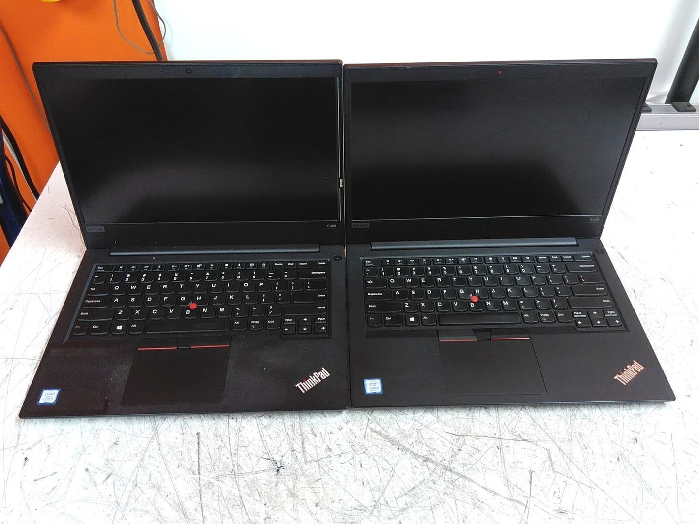 Defective Lot of 2 Lenovo ThinkPad E490 Intel i5-8265U 1.6GHz 8GB 240GB AS-IS