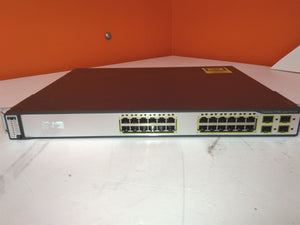 Defective Cisco WS-C3750G-24PS-S Catalyst 24-Port Switch Bad PoE Ports AS-IS