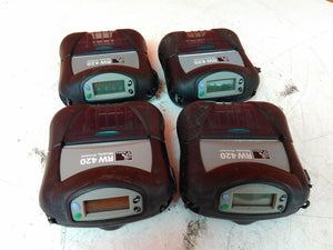 Lot of 4 Defective Zebra RW420 R4D-0U0A000N-10 Mobile Label Printer No PSU AS-IS