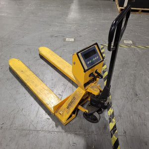 Wesco 5000LBs Digital Scale Pallet Jack Battery Needs Replacement