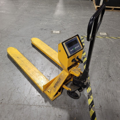 Wesco 5000LBs Digital Scale Pallet Jack Battery Needs Replacement