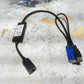 Lot of 5 Dell 9CKJ5 USB System Interface Pod KVM Cable