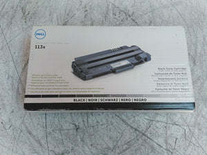 New Dell 113X 2MMJP High Yield Black Toner Cartridge Worn Box