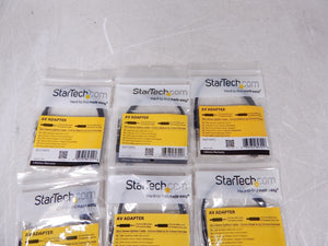 New Lot of 8x StarTech MUY1MFFS Stereo Splitter 3.5mm Male to 2x 3.5mm Female