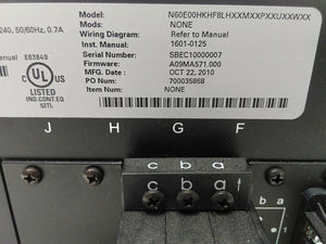 GE Multilin N60E00HKHF8LHXXMXXPXXUXXWXX N60 Network Stability AS-IS for Parts