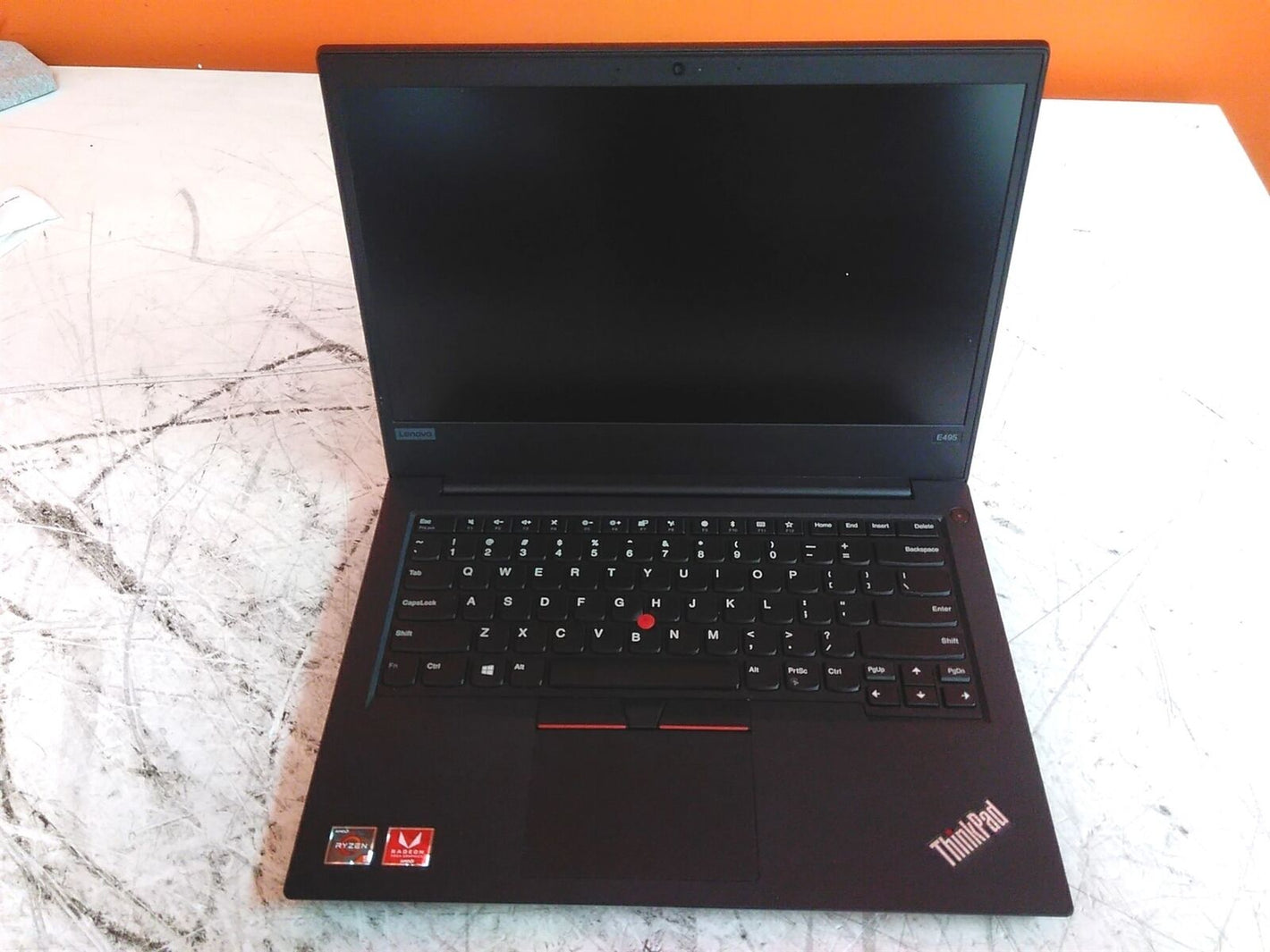 Defective Lenovo ThinkPad E495 Laptop AMD Ryzen 5 3500 2.1GHz 8GB 256GB AS-IS