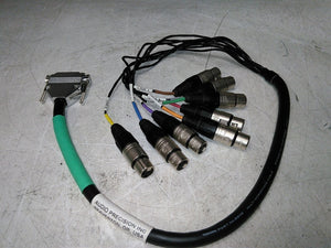Audio Precision 4150.0003 DB25M to 8-XLR Male Cable for APx Series