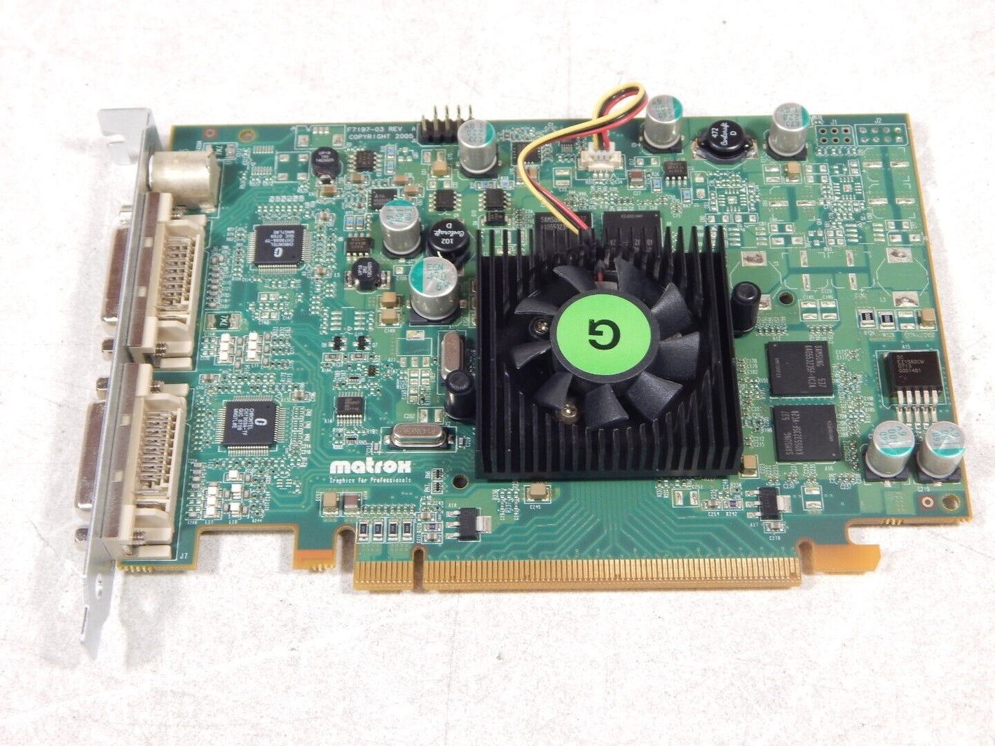 Matrox Parhelia PH-E128APVF PCIe DIN8 Dual DVI Video Card