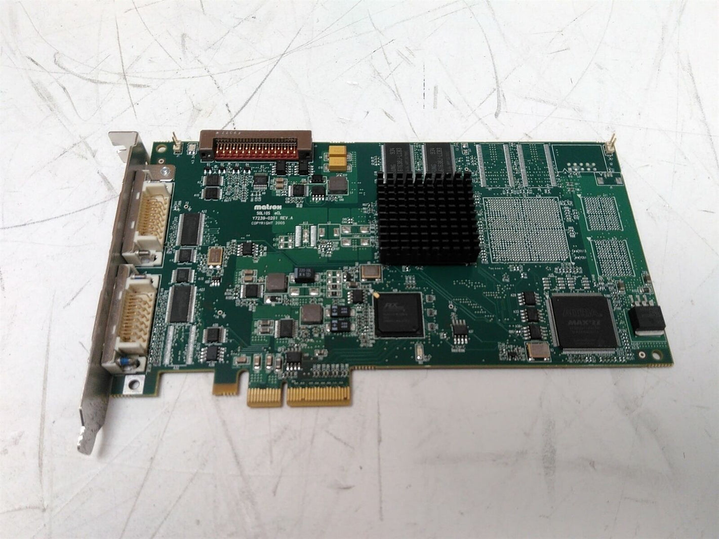 Matrox SOL6MCLE Y7239-0201 PCIe x4 Controller Card DAMAGED AS-IS