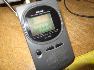 Casio TV-480 LCD Pocket Color Television Battery Powered TV