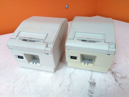 Lot of 2 Star TSP700 Thermal Receipt Printers No PSU
