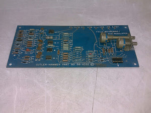 Cutler-Hammer 58-4332 Field Weakening/Speed Regulated Board Defective AS-IS