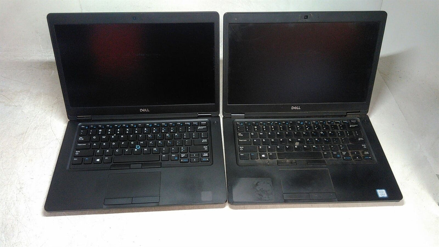 Lot of 2 BAD Screen Dell Latitude 5490 Core i5-8350U 1.7GHz 8GB SSD NO PSU AS-IS