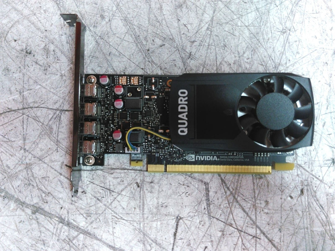 PNY VCQP1000 Nvidia Quadro P1000 4GB GDDR5 4x Mini-DisplayPort PCIe Video Card