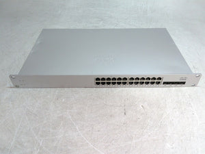 Cisco Meraki MS220-24-HW 24-Port NON-PoE Gigabit Cloud Managed Switch Unclaimed