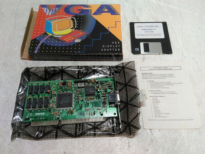 NEW Union 7137 Rev H3 Trident ISA VGA Video Graphics Card Open Box