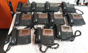 Lot of 11 Cisco SPA508G IP Phones With Handset No Stands AS-IS