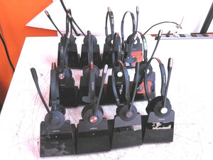 Defective Lot of 8 Jabra Engage 75 & 4x Engage 62 Bases w/Headset No PSU AS-IS