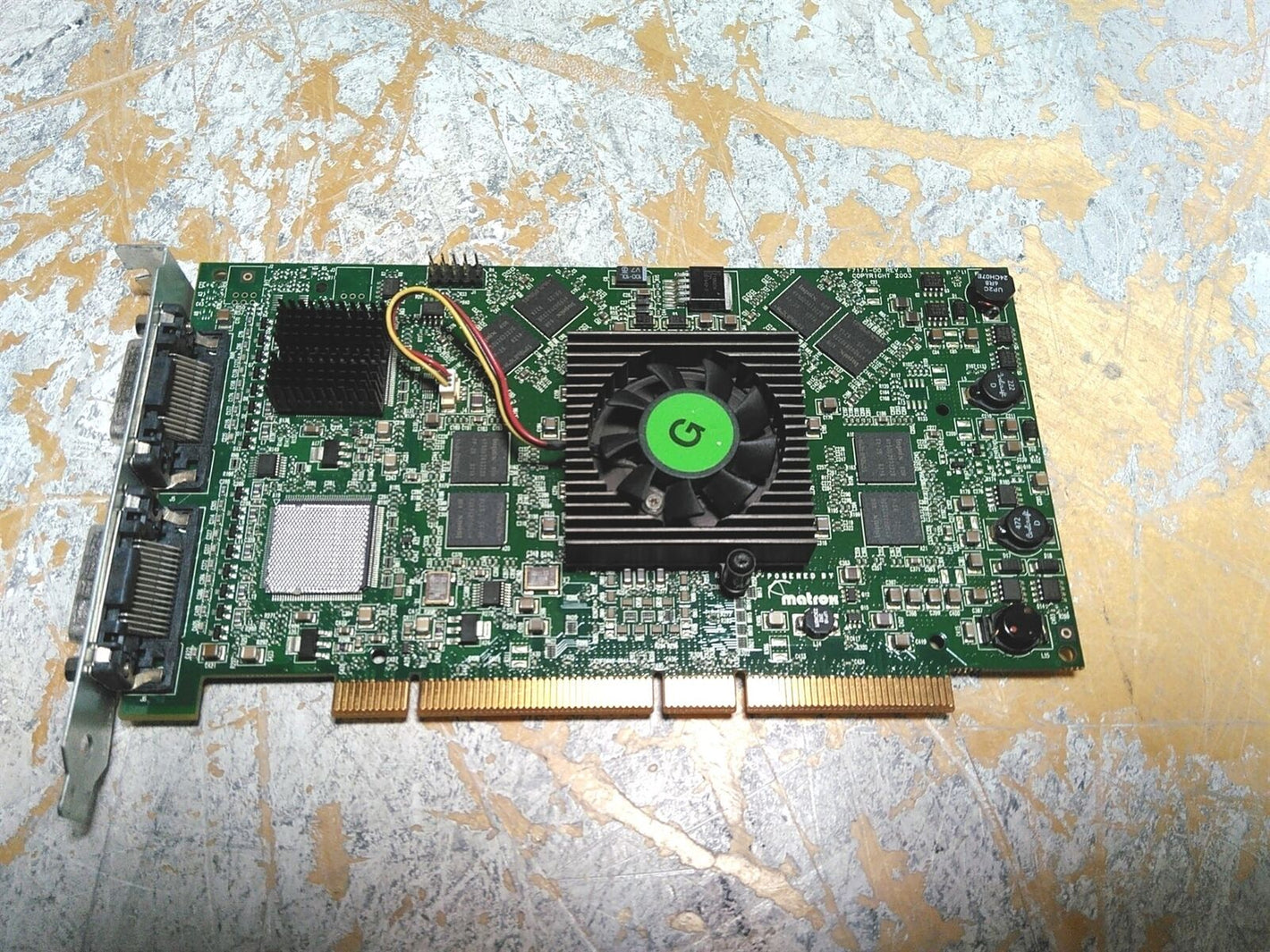 Defective Matrox QID-P256PROF F7171-00 Dual DMS-60 PCI-X Video Card AS-IS