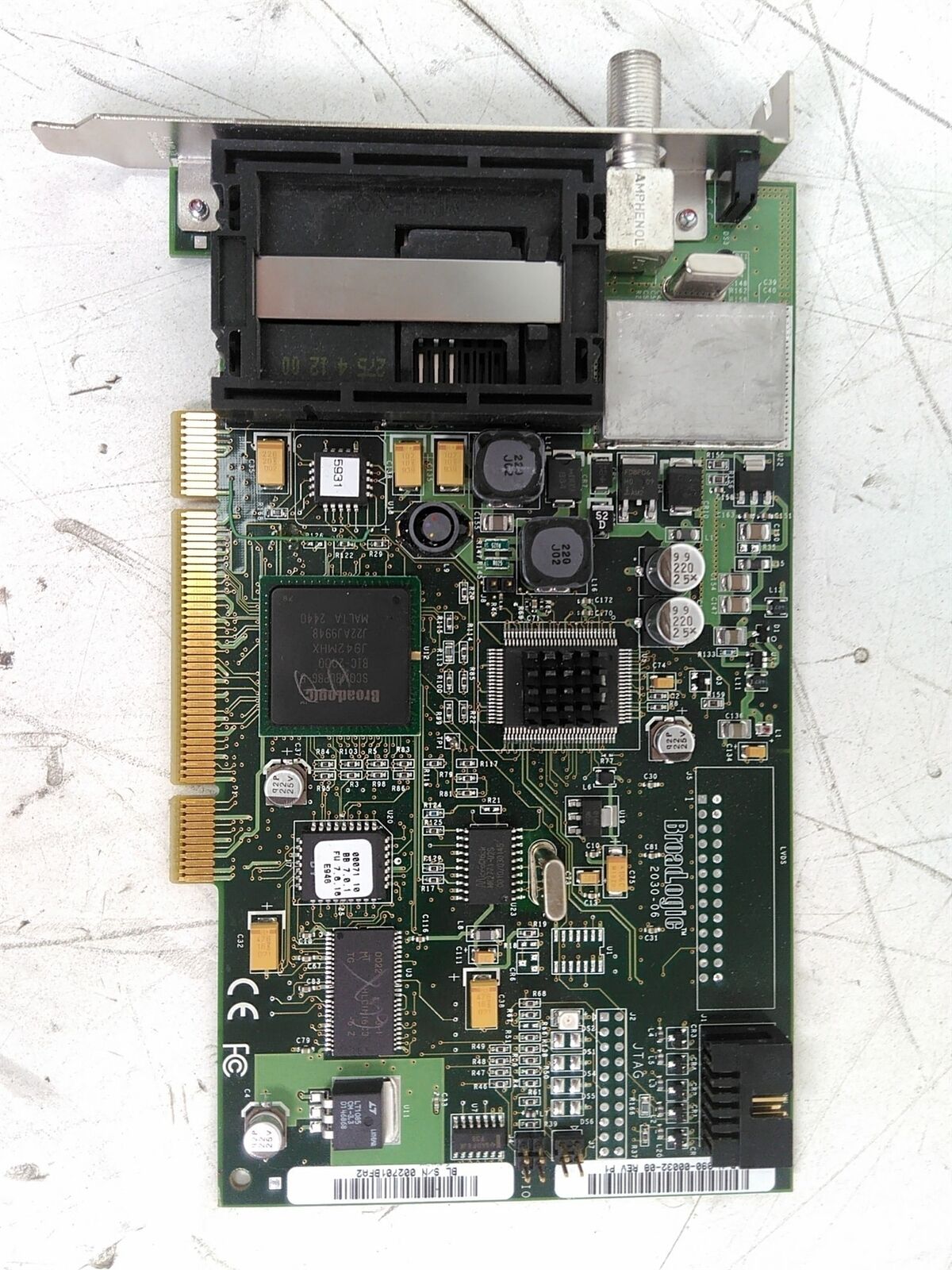 Power Tested Only BroadLogic 2030-00032-08 2030 Satellite Pro DVB PCI Card AS-IS