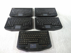 Lot of 5 Untested iKey FT-86-911-TP-JP11-USB Industrial Keyboard AS-IS For Parts