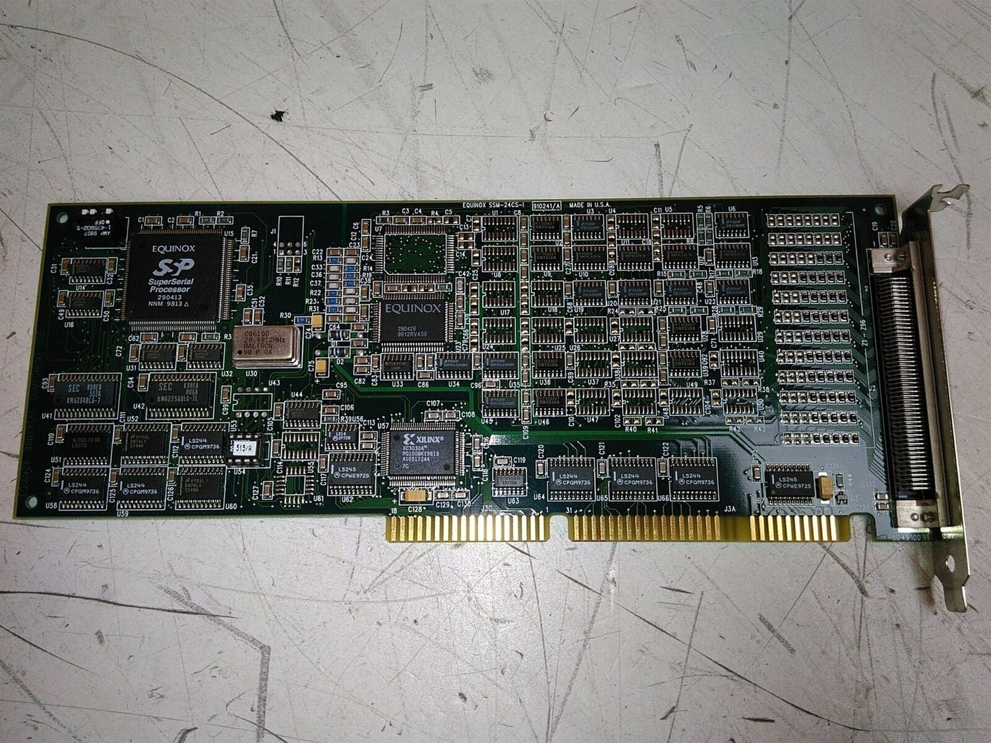 Defective Equinox Megaport SS SSM-121 950242 ISA Control Card AS-IS