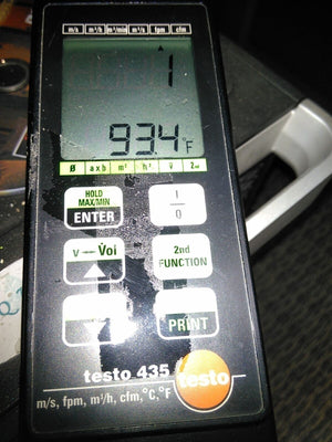 Defective Testo 435 Data Log Anemometer with Probe AS-IS for Parts