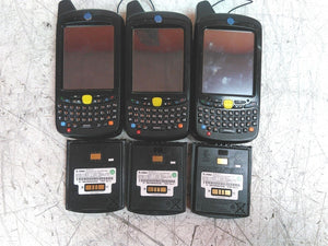 Defective Lot of 3 Zebra MC67NA-PFABAA00511 Handheld Barcode Scanners AS-IS