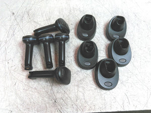 Lot of 5 Defective Honeywell 1952GSR-2-INT-N Barcode Scanners w/ 5x Docks AS-IS