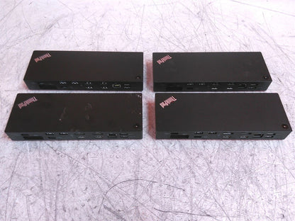 Lot of 4 Defective Lenovo ThinkPad Thunderbolt 3 Workstation Dock No PSU AS-IS