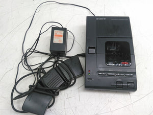 Sony M-2000 Microcassette Transcriber with FS-25 and PSU Limited Testing AS-IS