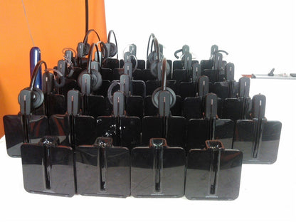 Lot of 34 Defective Plantronics C054 Base Stations and Wireless Headsets AS-IS