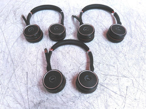Power Tested Lot of 3 Jabra Evolve 75 HSC040W Wireless Headset No PSU AS-IS