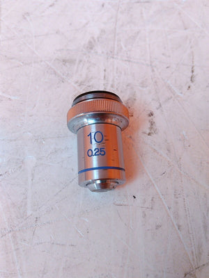 Swift 10X 0.25 Microscope Objective AS-IS for Parts
